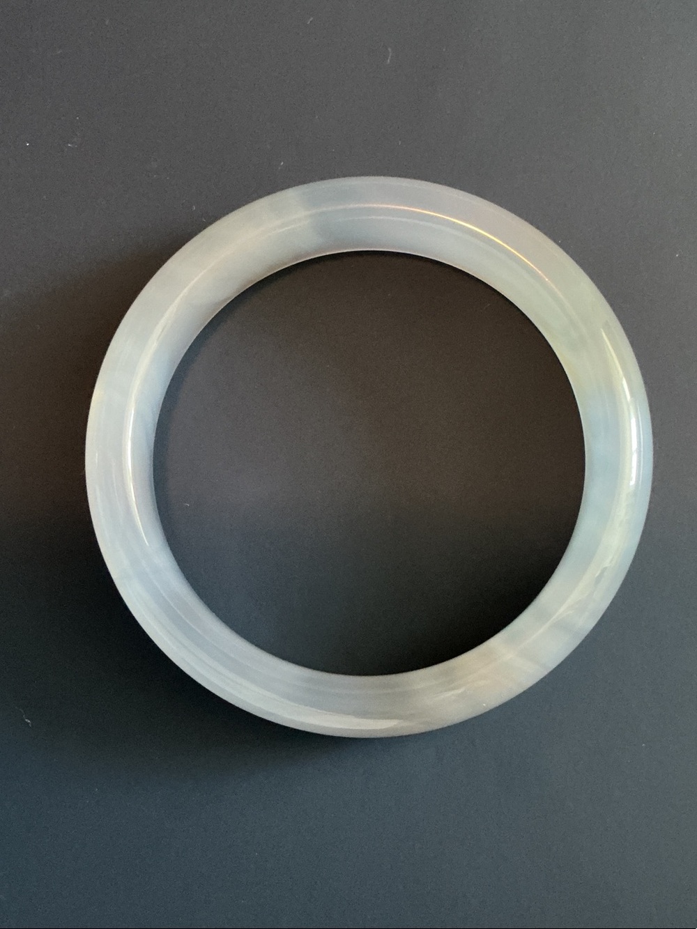 Translucent Pale Green Jade Bangle Bracelet